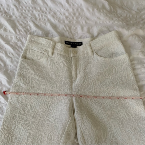 Ralph Lauren White Paisley Pants - Picture 9 of 16